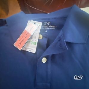 Vineyard Vines Boys Navy Polo